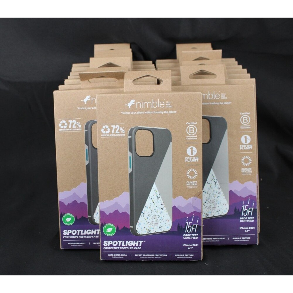 Nimble Spotlight Series Protective Case for Apple iPhone 13 Pro Max Gray Teal